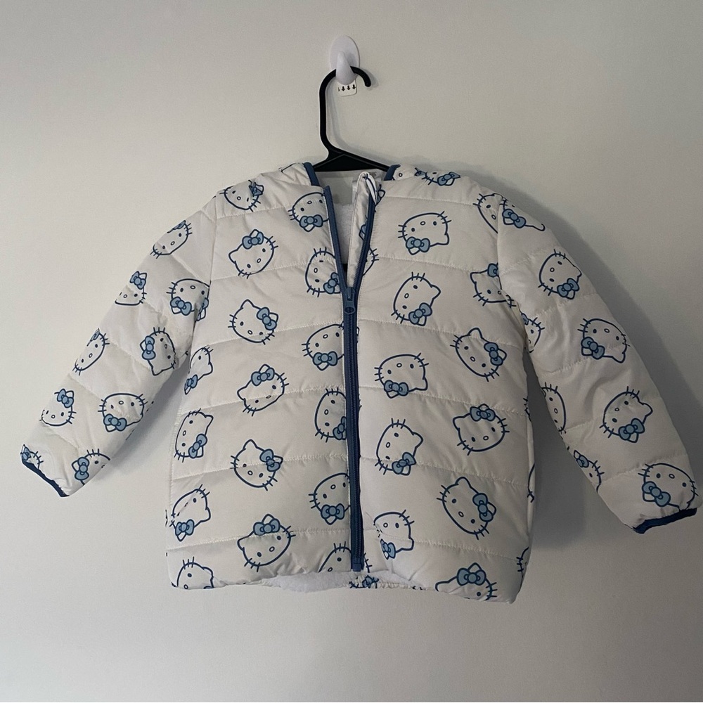 Cute White and Blue Hello Kitty Jacket